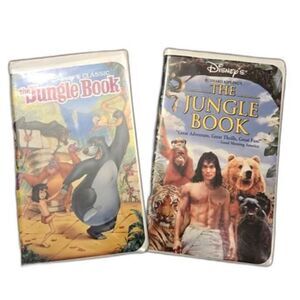Disney The Jungle Book VHS Bundle – Animated Classic & 1994 Live Action Movie